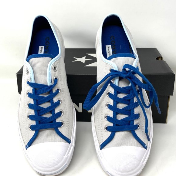 Converse Jack Purcell Canvas Low Pale Putty Grey Shoes Women's Size 6 167621C - Picture 3 of 11